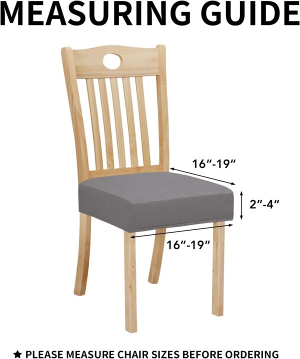 Easy-Going 100% Waterproof Seat Covers for Dining Room Chair...