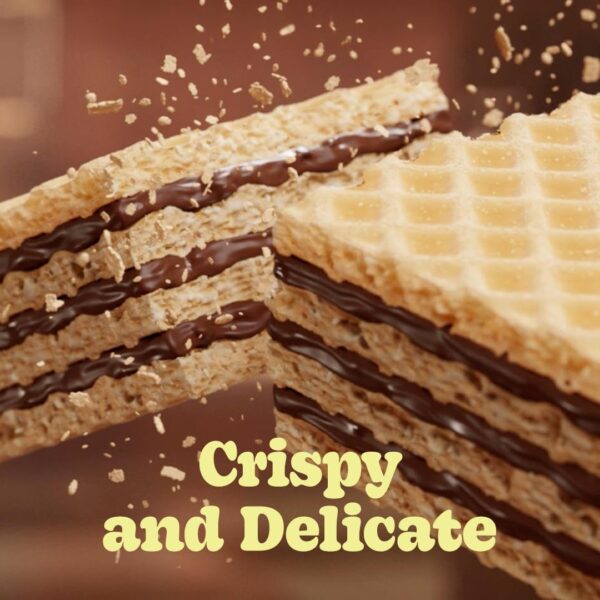 Bauducco Chocolate Wafers - Crispy Wafer Cookies With 3 Deli...