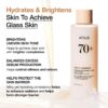 ANUA Rice 70 Glow Milky Toner, for Glass Skin, Rice Water, N...