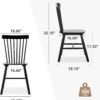 LUE BONA Dining Chairs Set of 4, Windsor Dining Chair, Spind...