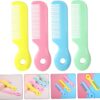 4Pcs Newborn Hair Comb Baby Comb Round Teeth Combs Wide Toot...