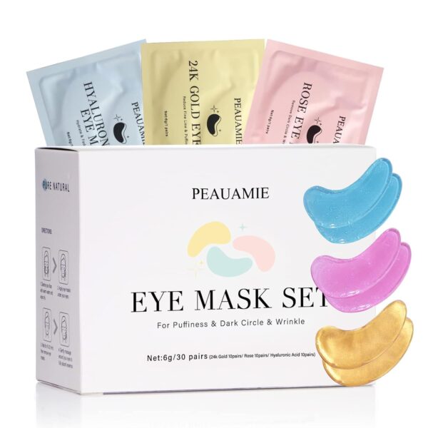 Under Eye Patches Gold and Hyaluronic Acid for puffy eyes,Ro...