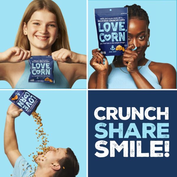 LOVE CORN Fab Four - Sea Salt, BBQ, Salt & Vinegar, Hot Spic...