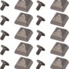 20Pcs 12mm Pyramid Studs, Four Jaw Pyramid Rivets, Rivets, P...