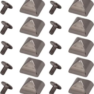 20Pcs 12mm Pyramid Studs, Four Jaw Pyramid Rivets, Rivets, P...