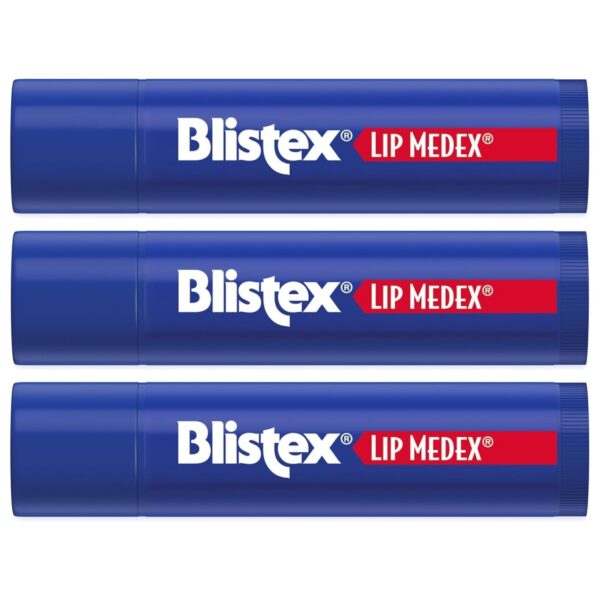 Blistex Lip Medex Stick, 3 Count, 0.15 oz Each, Advanced Hyd...