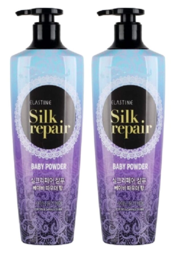 Silk Repair Shampoo Baby Powder Scent x 2 Pack (550ml 18.6 F...