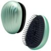 WYNK Matte Green Travel Hair Brush - Detangling & Scalp Care...