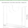 Clear Acrylic Napkin Holder for Table, Elegant Non-Slip Gues...