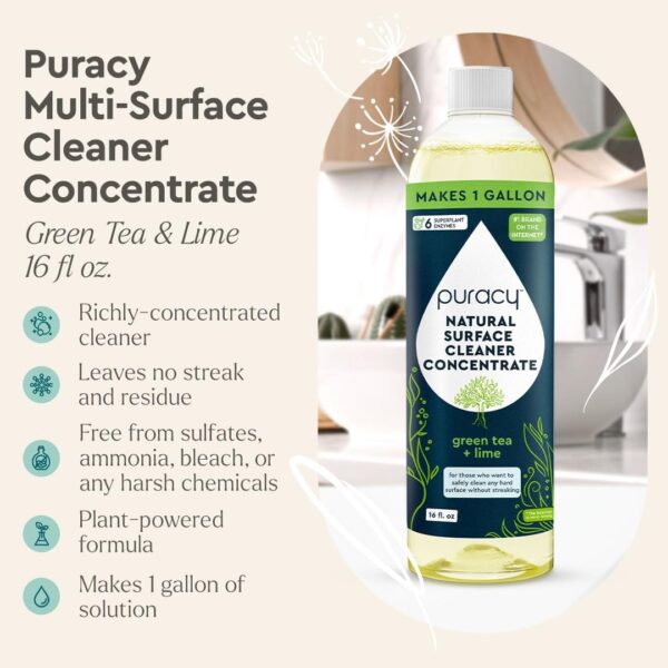 Puracy 99.9% Natural All Purpose Cleaner Concentrate - Makes...