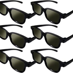 Lot of 6X RealD Technology 3D Polarized Glasses for TV/Movie...