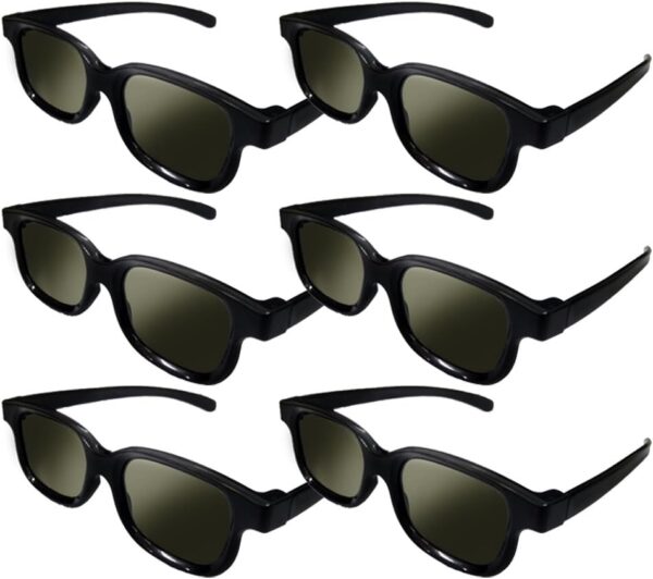 Lot of 6X RealD Technology 3D Polarized Glasses for TV/Movie...