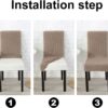 NORTHERN BROTHERS Dining Chair Covers Seat Parson Chair Slip...