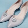 Rhinestone Shoe Clips Decorative Pearl Shoe Charms DIY Remov...
