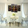 iHAPPYWALL Kitchen Pictures Wall Decor 4 Pieces Couful Spice...