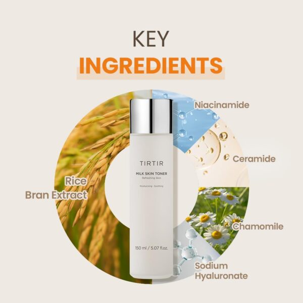 TIRTIR Milk Skin Rice Toner - Deep Moisturizing, Hydrating a...