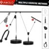 Mikolo Fitness LAT and Lift Pulley System, Dual Cable Machin...