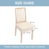 Smiry Stretch Jacquard Seat Covers for Dining Room Chairs Se...