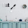 Jetec Set of Eat Sign, Fork and Spoon Wall Decor, Rustic Woo...