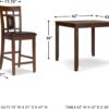 Signature Design by Ashley Bennox 5 Piece Counter Height Din...