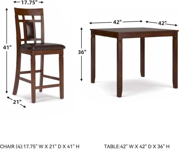 Signature Design by Ashley Bennox 5 Piece Counter Height Din...