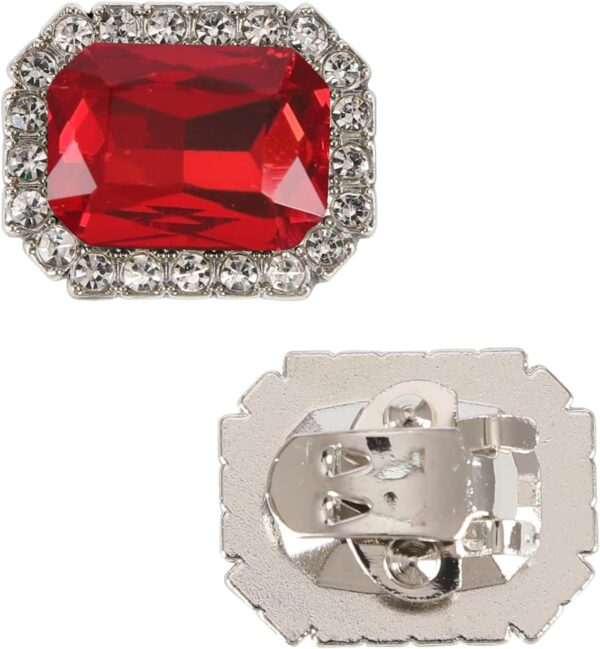 Rectangle Crystal Rhinestone Gems, 16 Assorted Colors, for D...