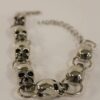 TFJ Women Jewelry Boot Bracelet Biker Metal Chain Skeleton S...