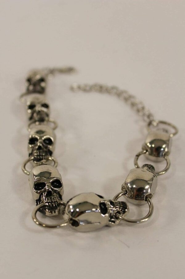 TFJ Women Jewelry Boot Bracelet Biker Metal Chain Skeleton S...