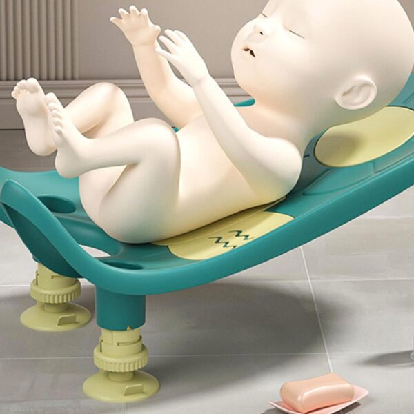 Baby Bathtub, Soft Cushion Newborn Bather Plastic Odorless f...