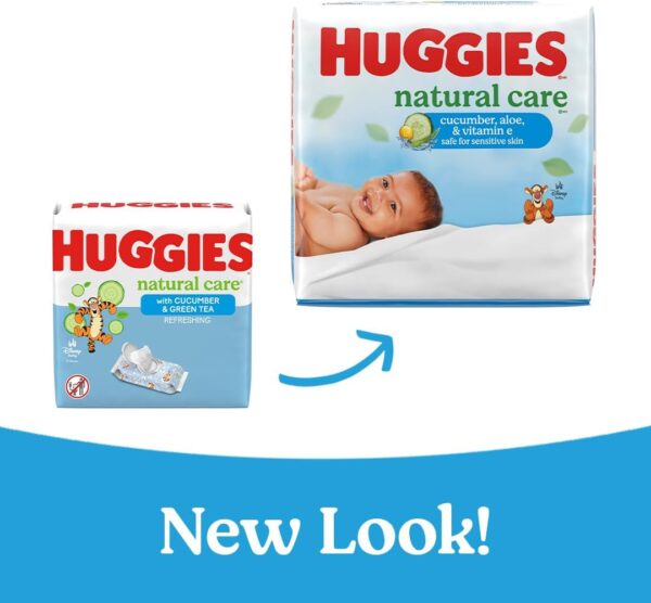 Huggies Natural Care Cucumber, Aloe and Vitamin E Baby Wipes...
