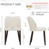 COLAMY Upholstered Dining Chairs Set of 4, Modern Fabric Din...
