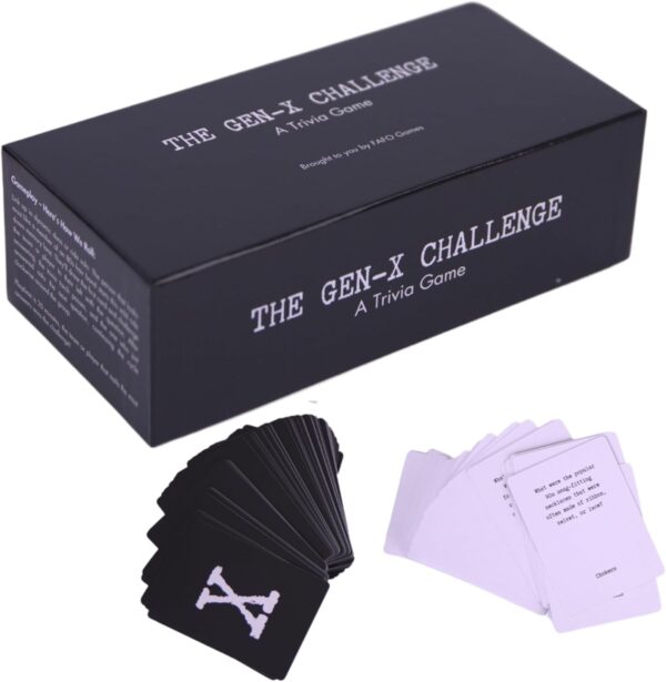 The Gen-X Challenge - 80s and 90s Trivia Card Game with 600 ...