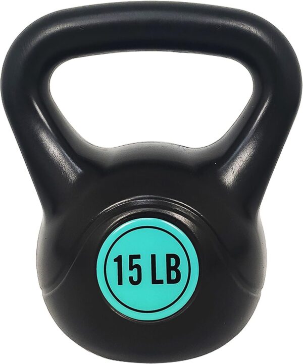 ​Wide Grip 3-Piece Kettlebell Exercise Fitness Weight Set, I...