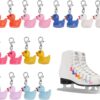 CHGCRAFT 16Pcs 8Colors Resin Duck Skate Charm Roller Skate S...