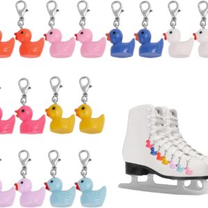 CHGCRAFT 16Pcs 8Colors Resin Duck Skate Charm Roller Skate S...