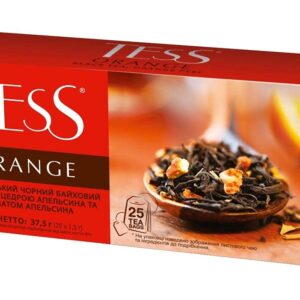 [2 PACK] Black tea TESS With orange peel FLAVOUR Beverages G...