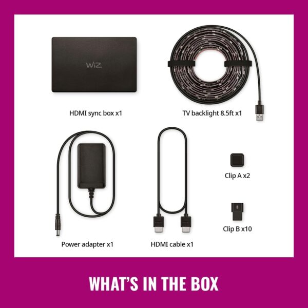 WiZ HDMI Sync Box with TV Backlight – Syncs Light to Your Mo...