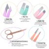 TsMADDTs 6 PCS Tweezers Set for Women, Eyebrow Tweezers with...