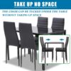 FDW | 5-Piece Dining Table Set | Glass Kitchen Table with 4 ...