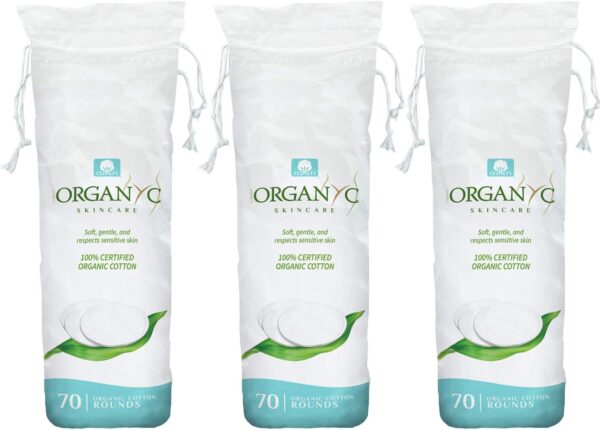 Organyc 100% Organic Cotton Rounds - Biodegradable Cotton, C...