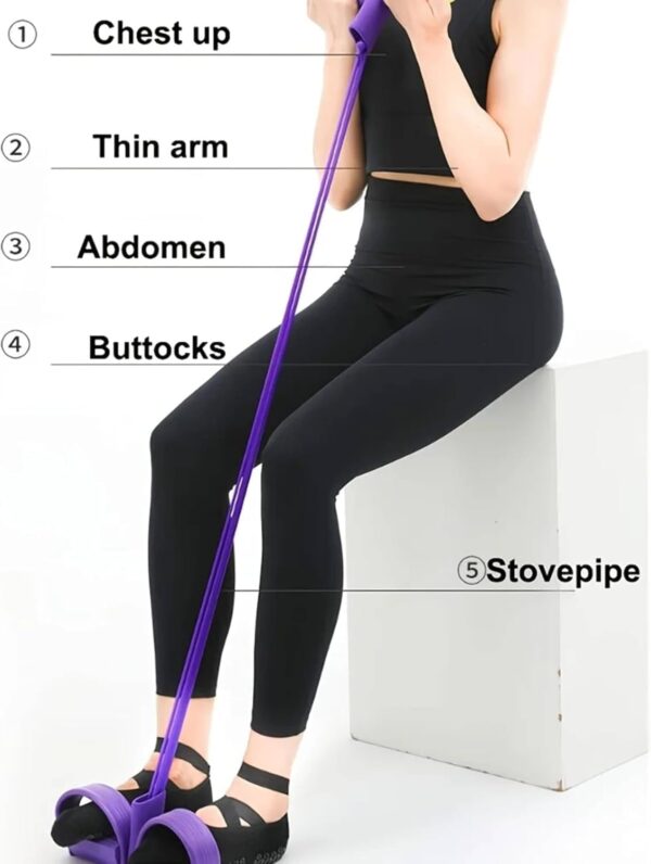21 Fitness Resistance Bands-6 Tube Pedal Ankle Puller 2025 U...