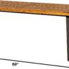 Devoko Home Acacia Wood Dining Table 6-Person Indoor Outdoor...