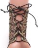 Bronzing Fingerless Gloves Women Gothic Floral Lace Steampun...