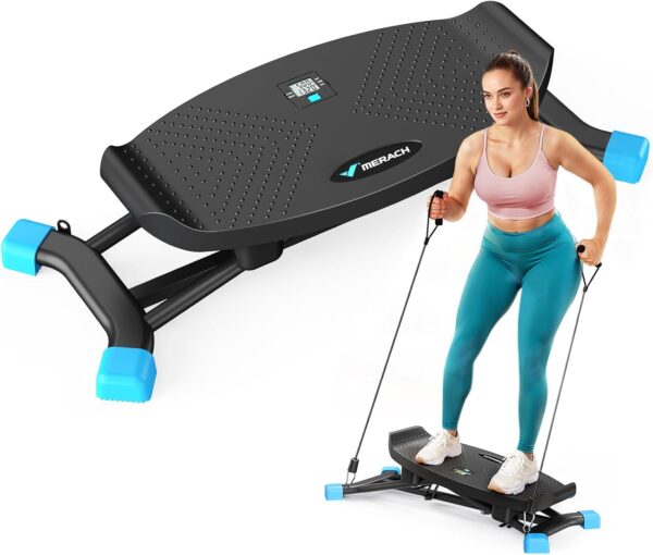 MERACH Slide Steppers for Home, Mini Stair Steppers Simulate...