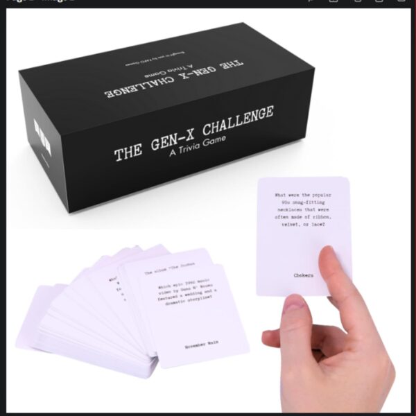 The Gen-X Challenge - 80s and 90s Trivia Card Game with 600 ...