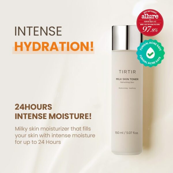 TIRTIR Milk Skin Rice Toner - Deep Moisturizing, Hydrating a...
