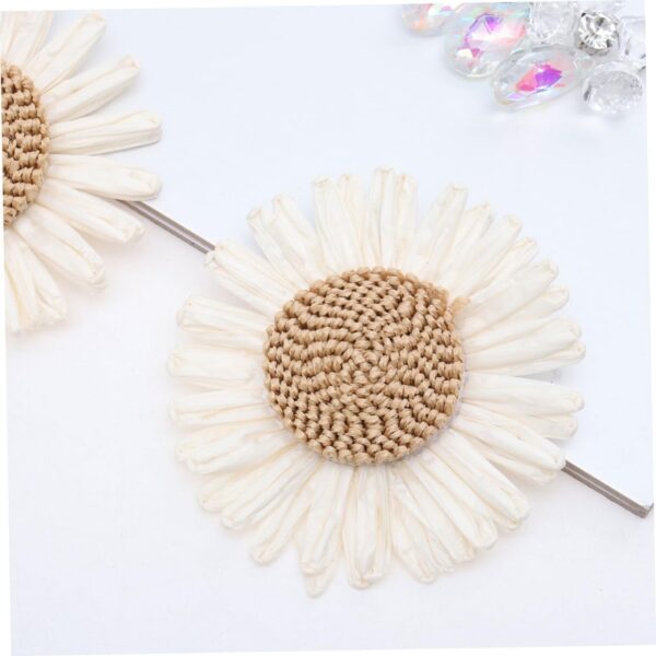 Uonlytech DIY Flower Jewelry Shoe Clips Flower Embroidered P...