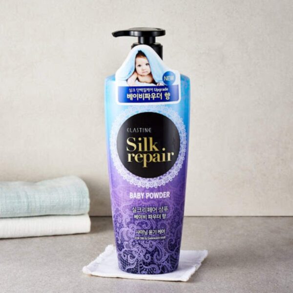 Silk Repair Shampoo Baby Powder Scent x 2 Pack (550ml 18.6 F...