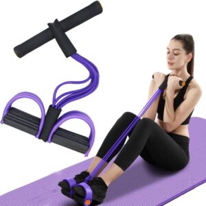 Multifunction Tension Rope, 6-Tube Elastic Yoga Pedal Puller...