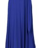 Women's 3/4 Sleeve Deep V-Neck Maxi Faux Wrap Solid Plus Siz...